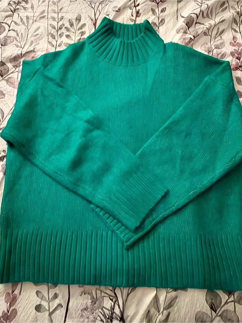 Green Turtleneck Sweater